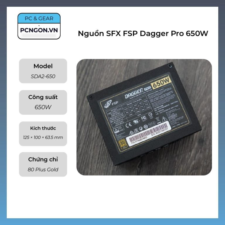 FSP FlexGURU Pro Power Supply, Flex ATX 500W, 80 Plus Gold, 5 Year Warranty (FSP500-50FDB