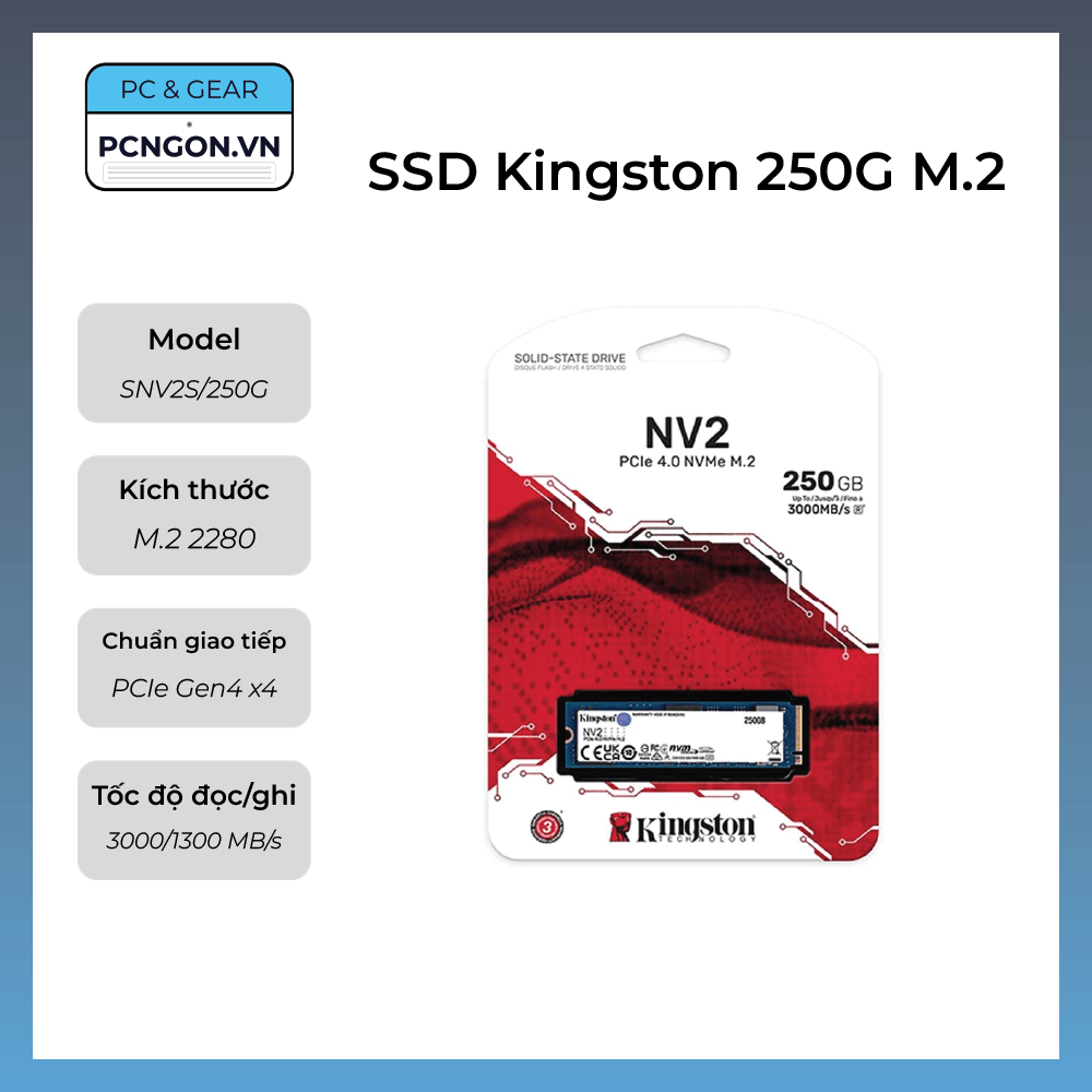 Ssd Kingston 250g M.2 Pcie Gen4 X4 Nvme
