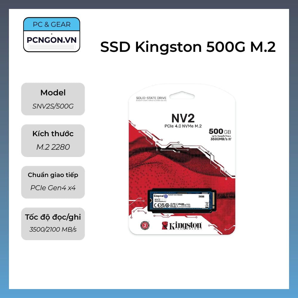 Ssd Kingston 500g M.2 Pcie Gen4 X4 Nvme