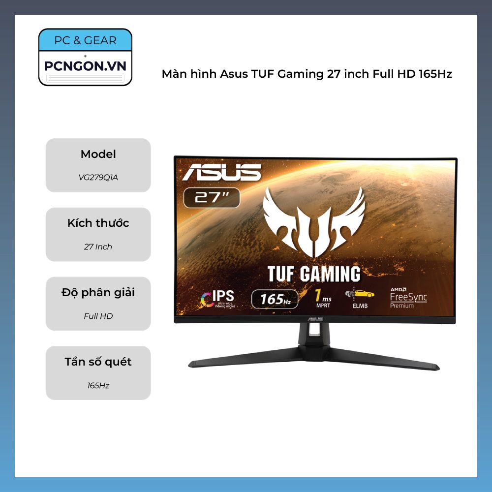 Màn Hình Asus Tuf Gaming 27 Inch Full Hd 165hz (vg279q1a)