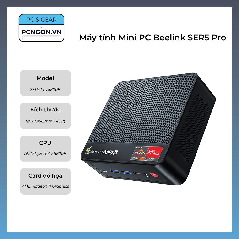 Máy Tính Mini Pc Beelink Ser5 Pro 5800h