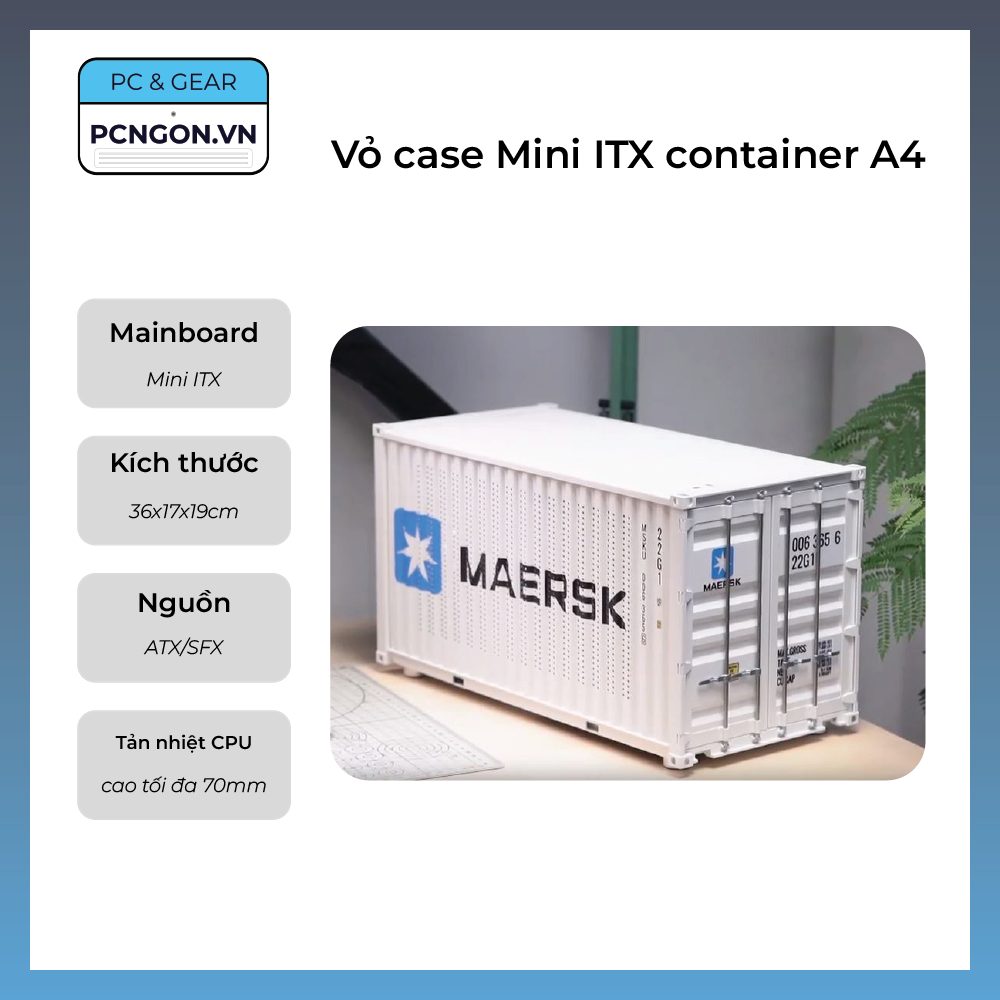 Vỏ Case Máy Tính Mini Itx Container A4