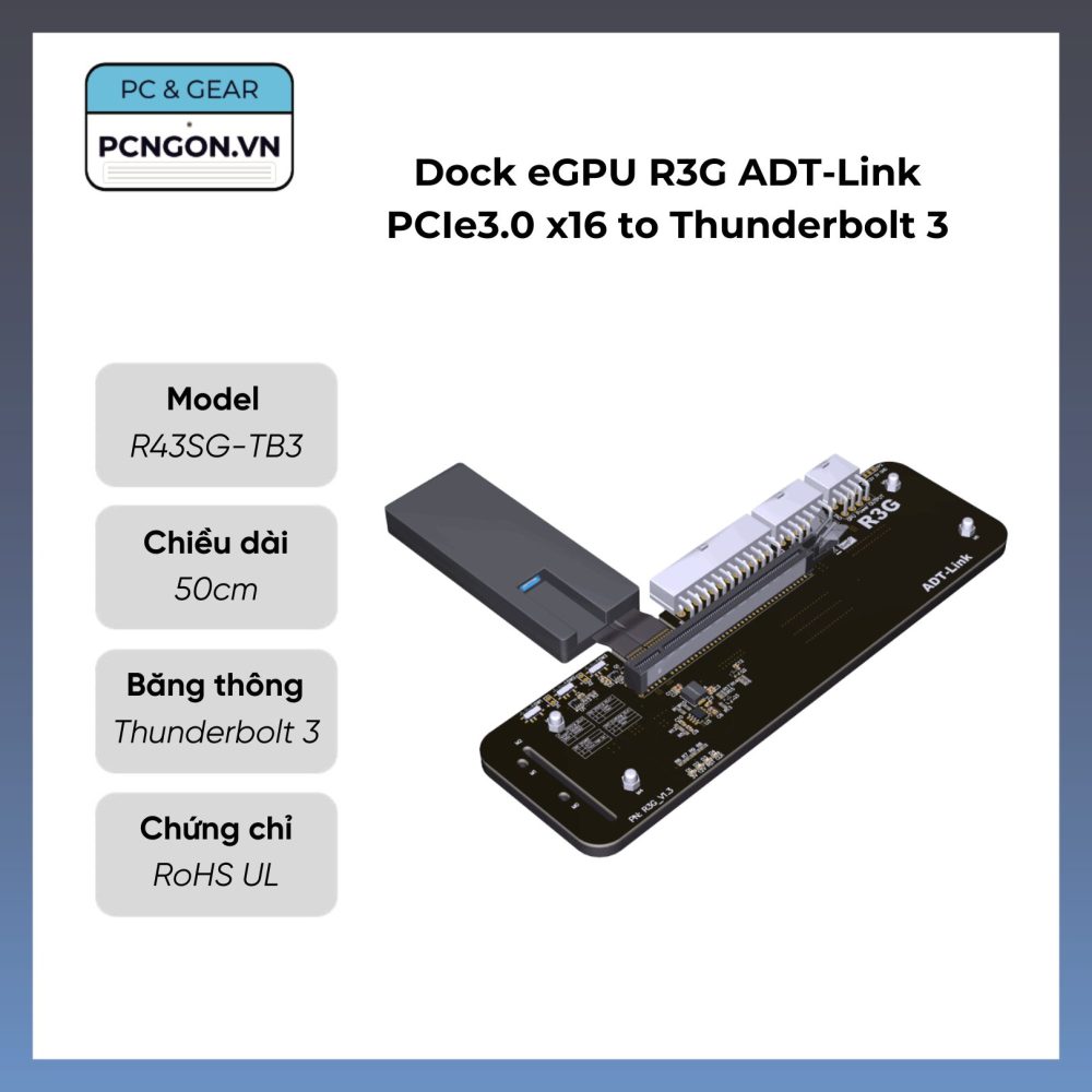 Dock Egpu R3g Adt-link Pcie3.0 X16 To Thunderbolt 3 (1)