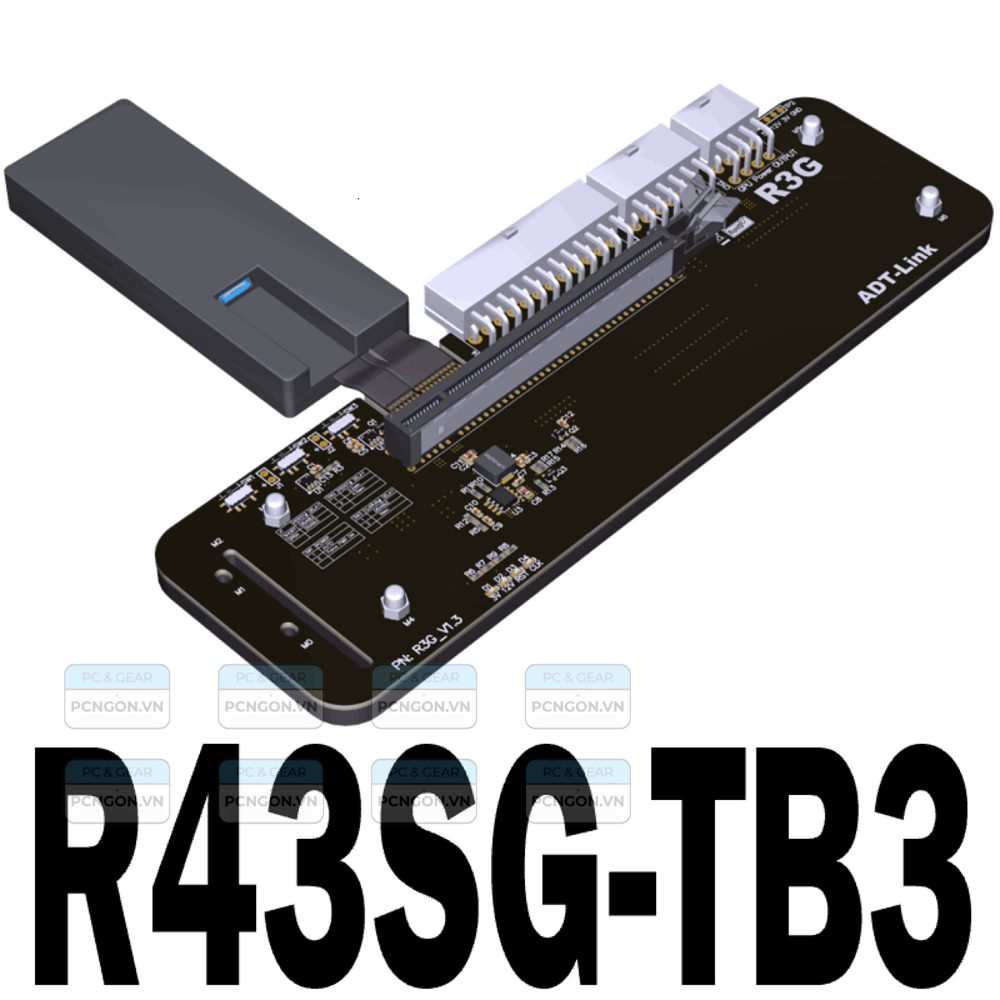 Dock Egpu R3g Adt-link Pcie3.0 X16 To Thunderbolt 3 6