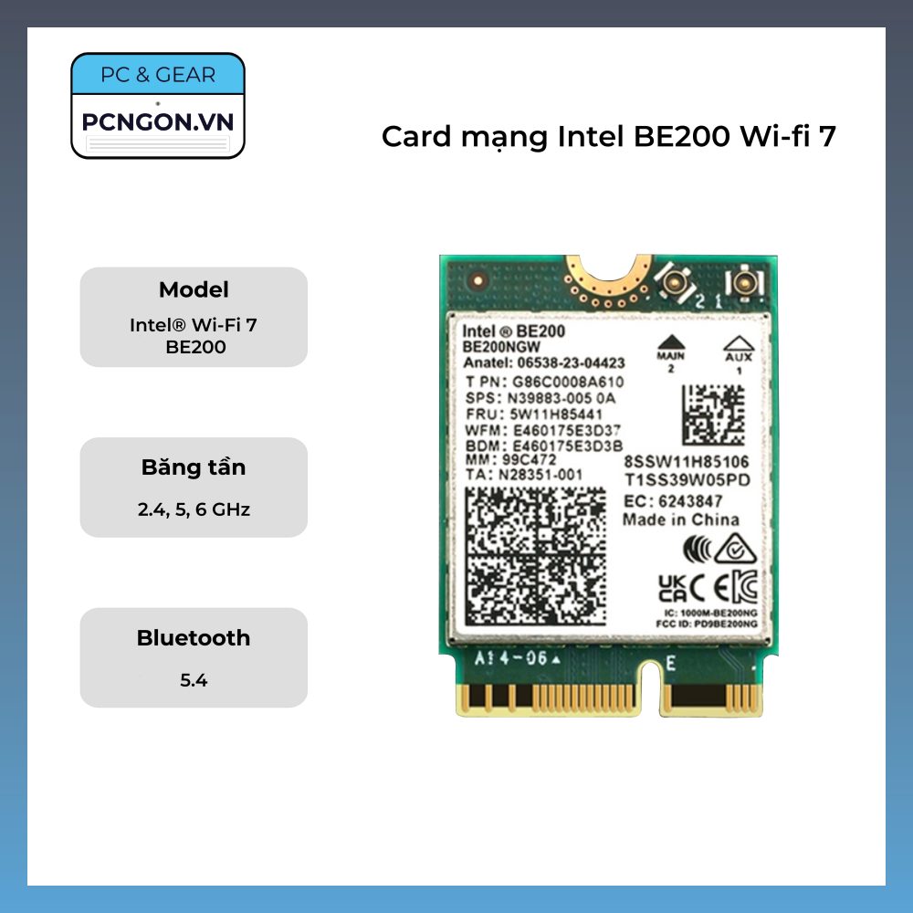 Card Mạng Intel Be200 Wi-fi 7