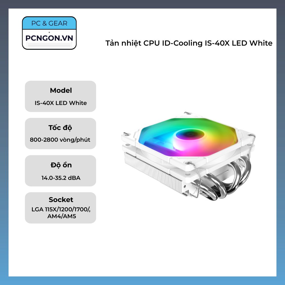 Tản Nhiệt Cpu Id-cooling Is-40x Led White
