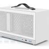 Vỏ Case Máy Tính Mini Itx Shiny Snake S400 - Trắng (type C, Riser 4.0) 5