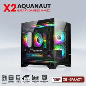 Aquanaut Pro Gaming M-atx X2 Galaxy - Đen 1