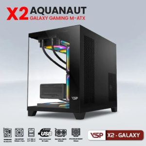 Aquanaut Pro Gaming M-atx X2 Galaxy - Đen 3