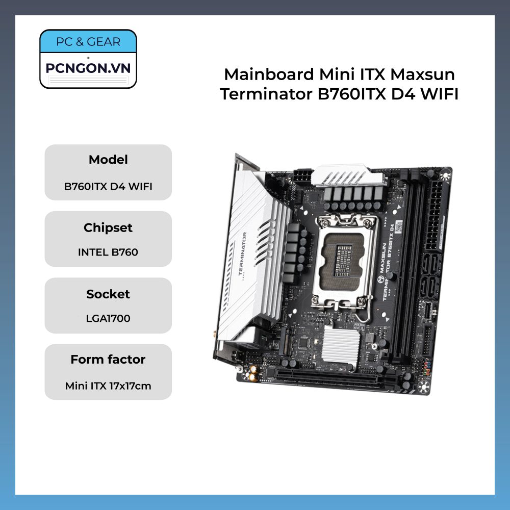 Mainboard Mini Itx Maxsun Terminator B760itx D4 Wifi