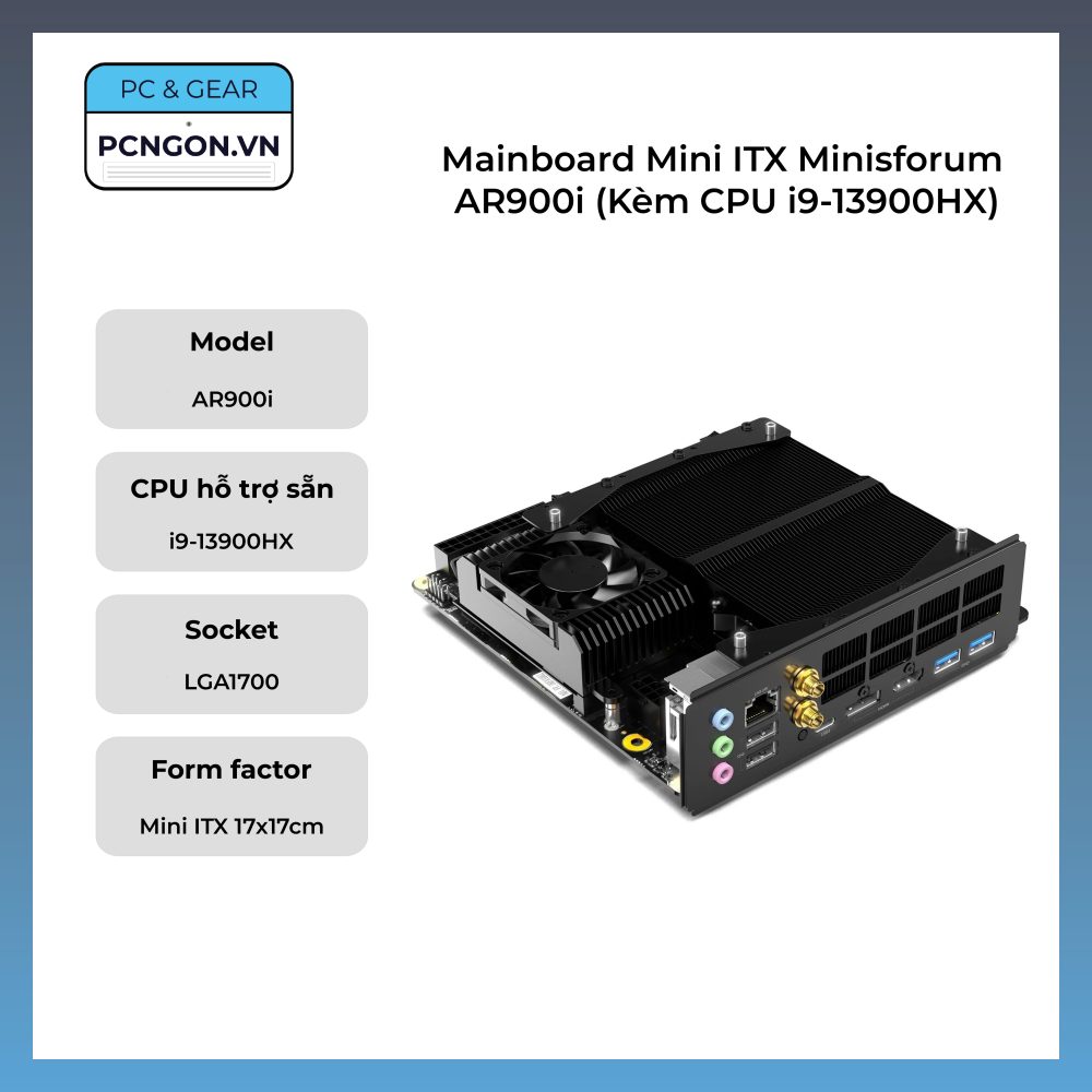 Mainboard Mini Itx Minisforum Ar900i (kèm Cpu Core I9-13900hx)