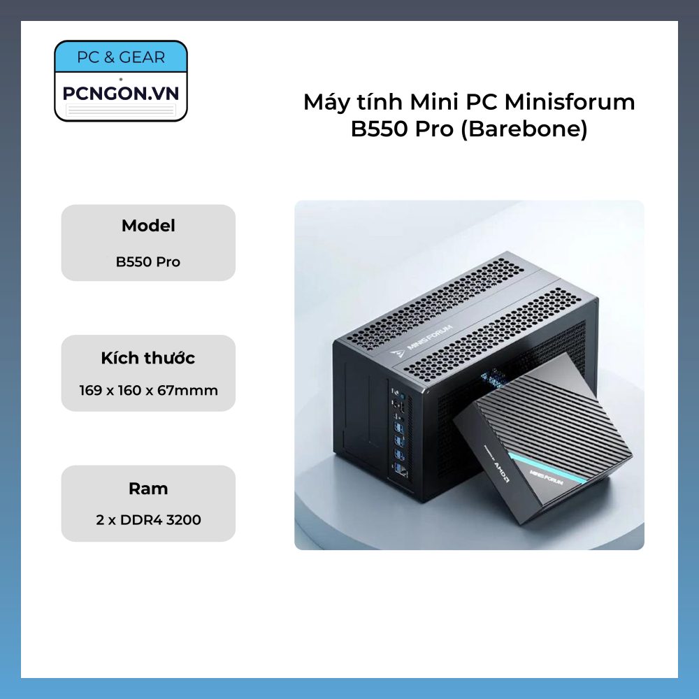 Máy Tính Mini Pc Minisforum B550 Pro (barebone)
