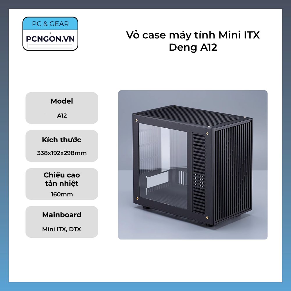 Vỏ Case Máy Tính Mini Itx Deng A12