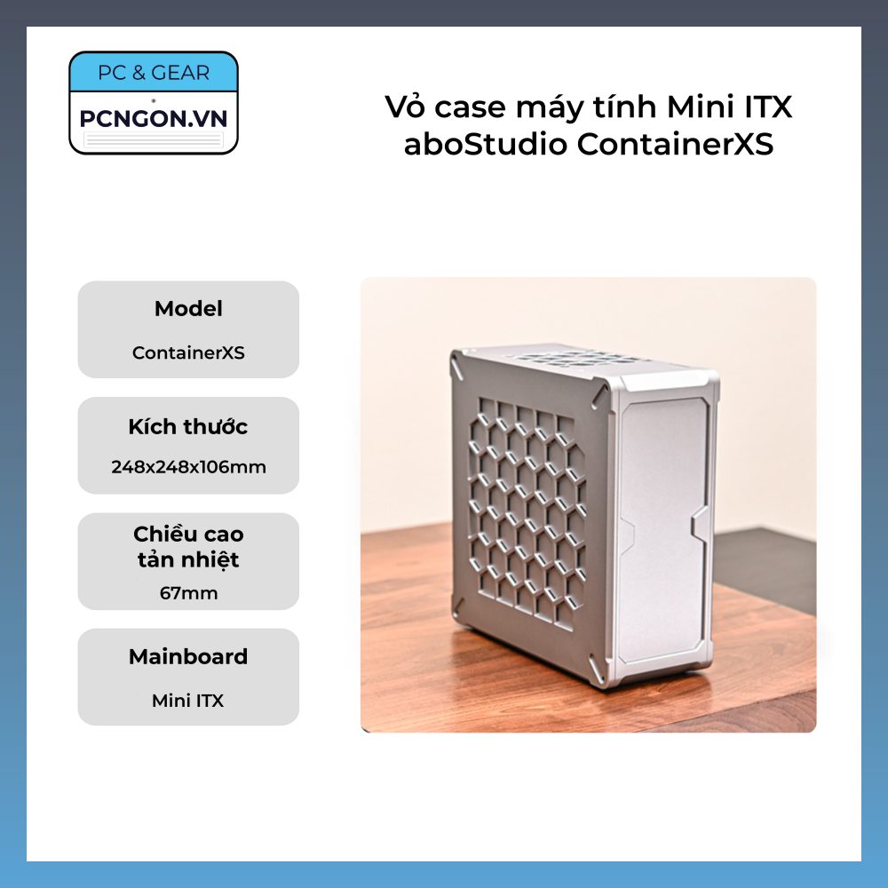 Vỏ Case Máy Tính Mini Itx Abostudio Containerxs