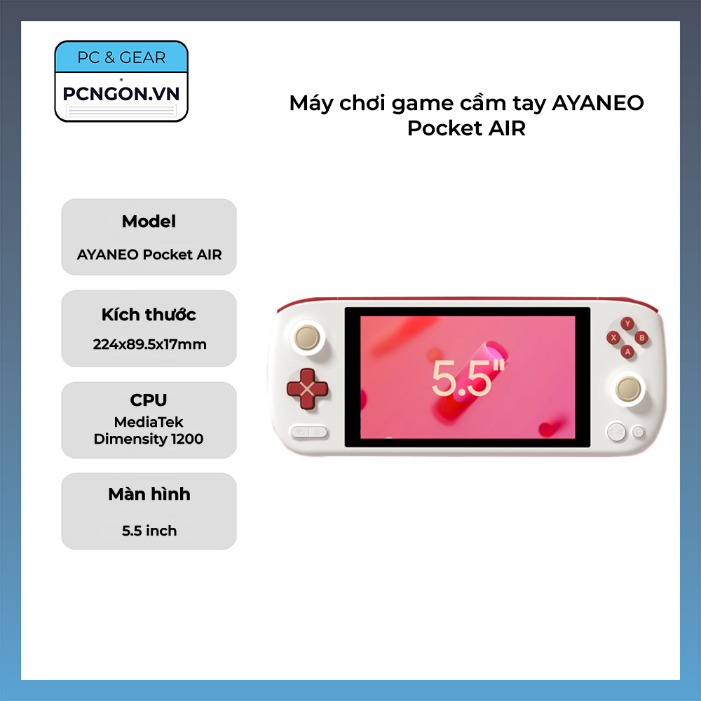 Máy chơi game cầm tay AYANEO Pocket AIR (Ram 12GB, SSD 512GB)