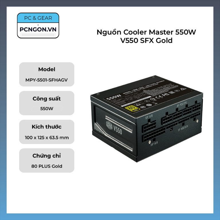 Nguồn Cooler Master 550W V550 SFX Gold - Pcngon