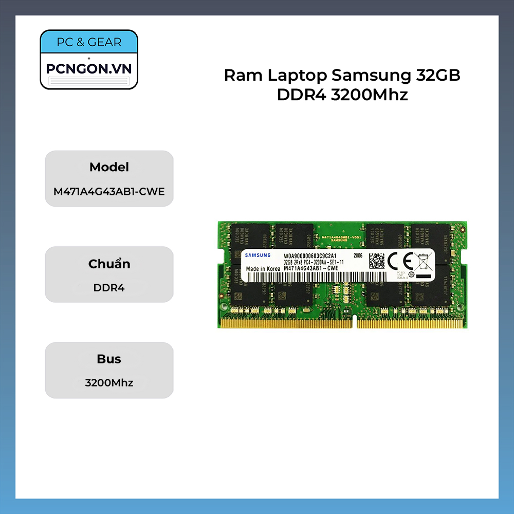 Ram Laptop Samsung 32GB DDR4 3200Mhz