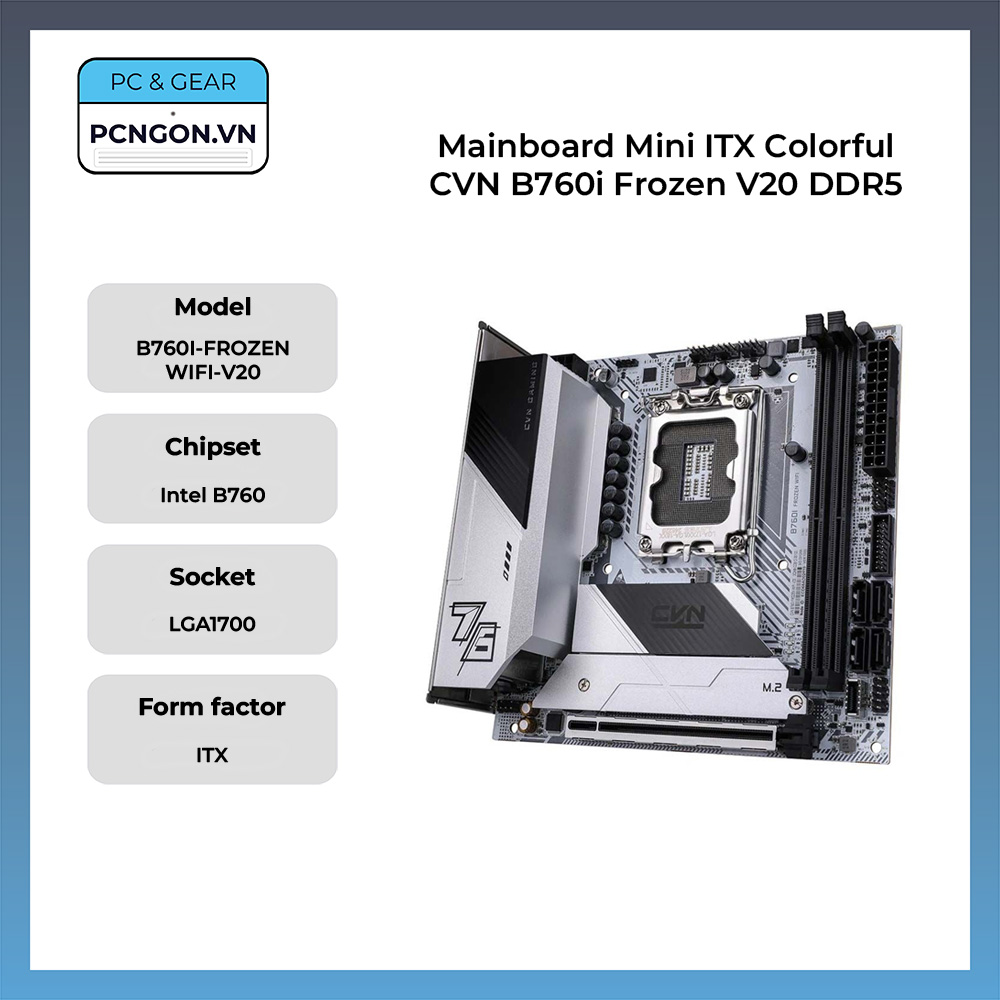 Mainboard Mini Itx Colorful Cvn B760i Frozen V20 Ddr5