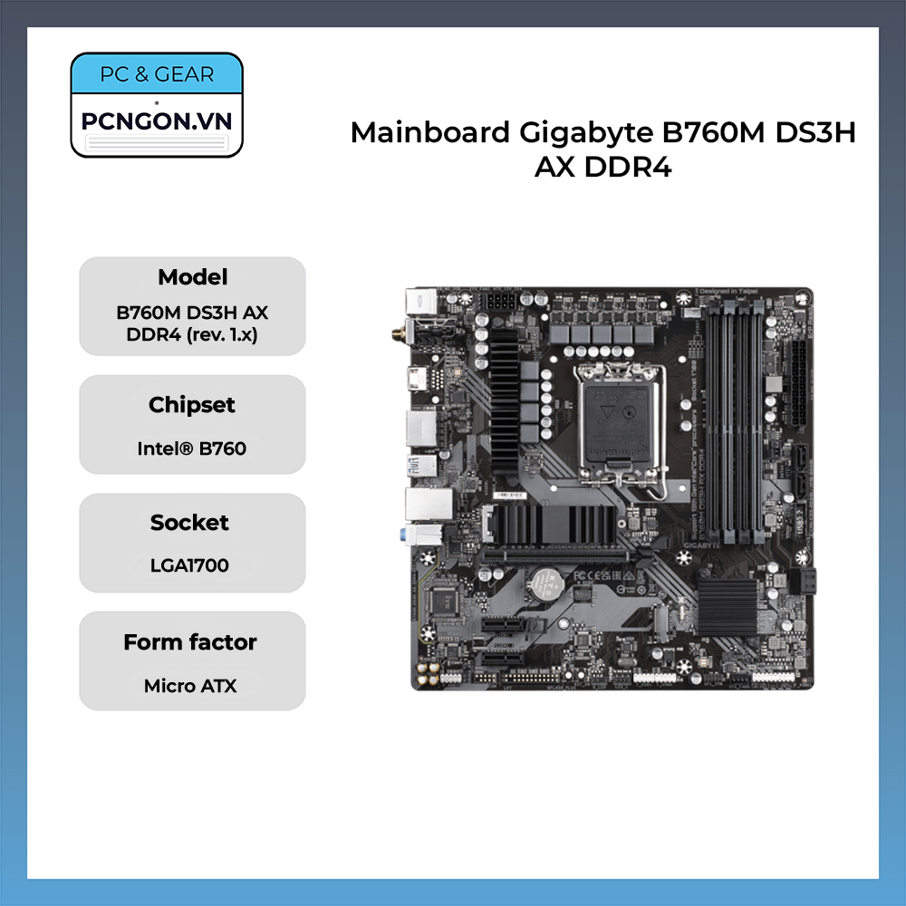 Mainboard Gigabyte B760m Ds3h Ax Ddr4