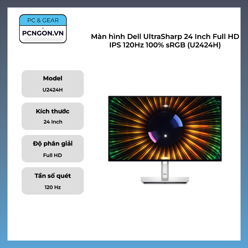 Màn Hình Dell Ultrasharp 24 Inch Full Hd Ips 120hz 100% Srgb (u2424h)