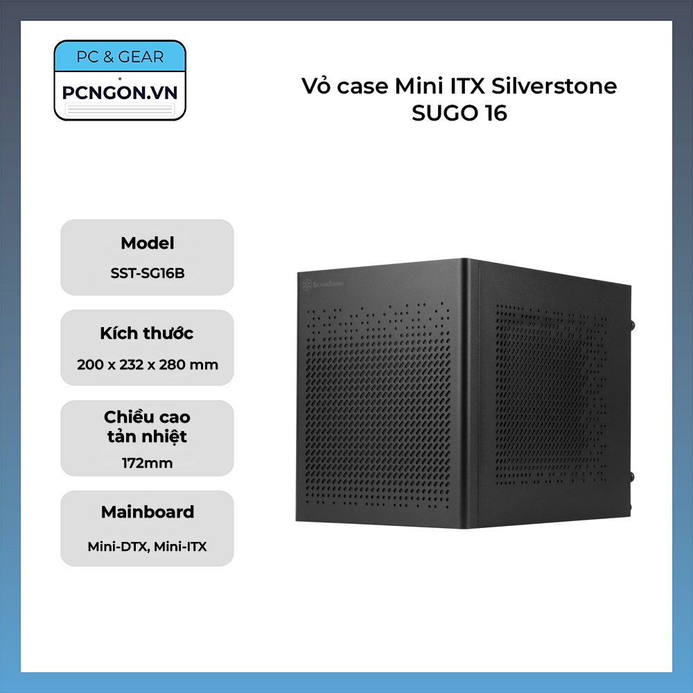 Vỏ Case Mini Itx Silverstone Sugo 16