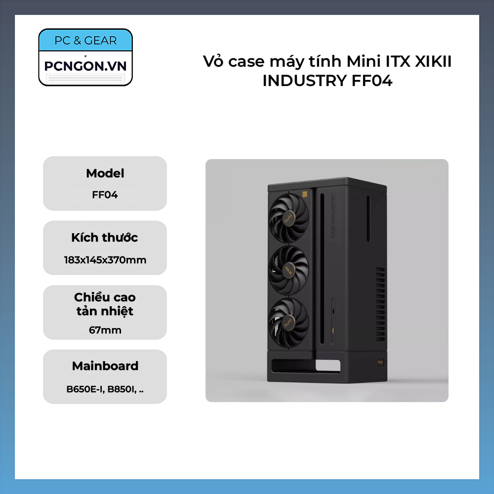 Vỏ Case Máy Tính Mini Itx Xikii Industry Ff04