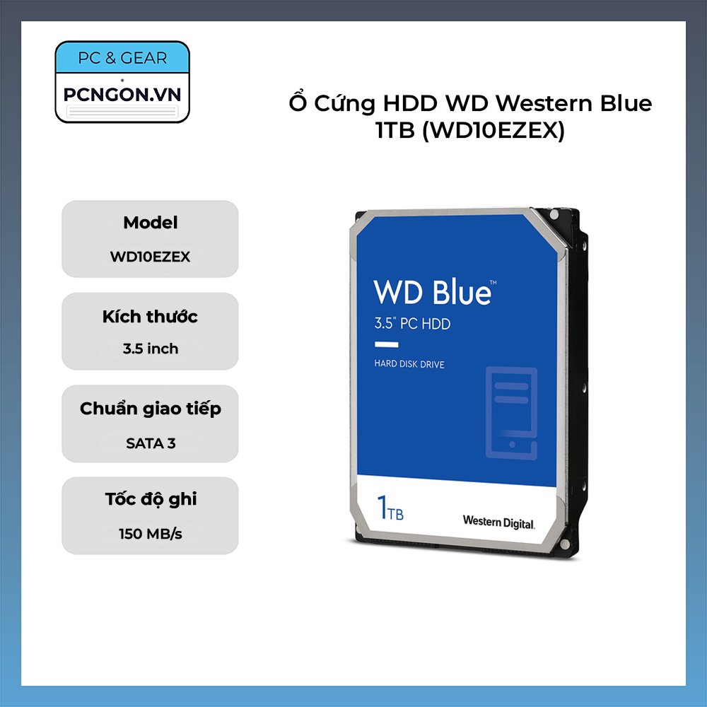 Ổ Cứng Hdd Wd Western Blue 1tb (wd10ezex)