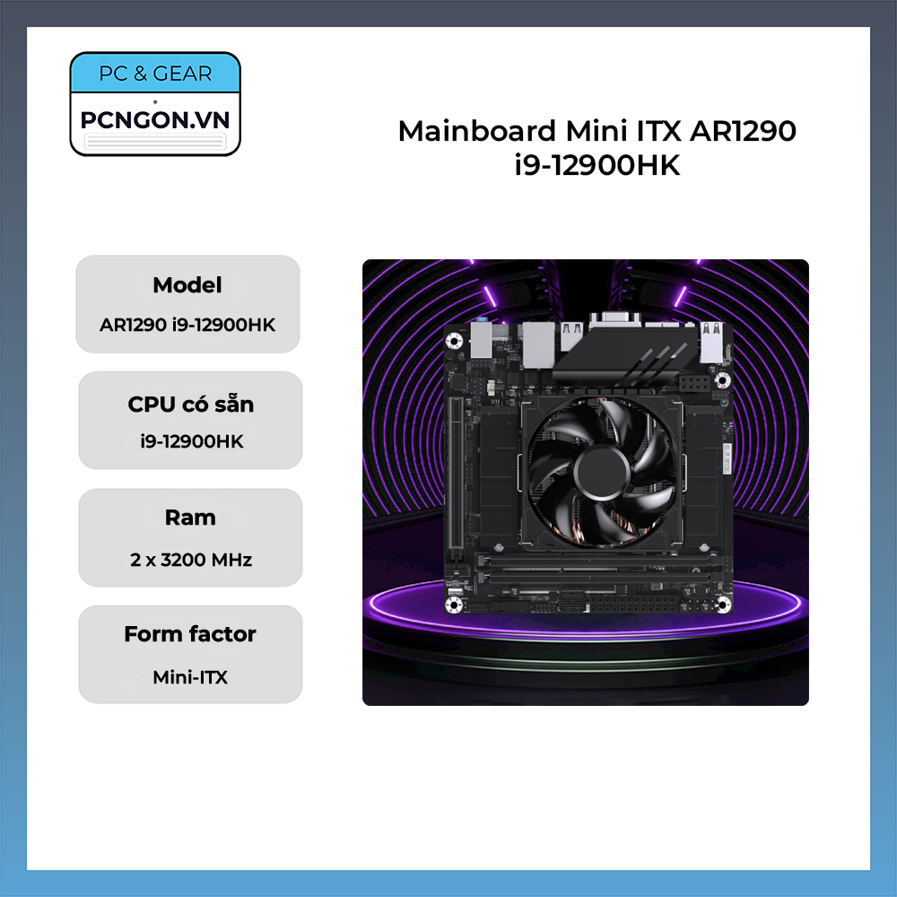 Mainboard Mini Itx Minisforum Ar1290 I9-12900hk