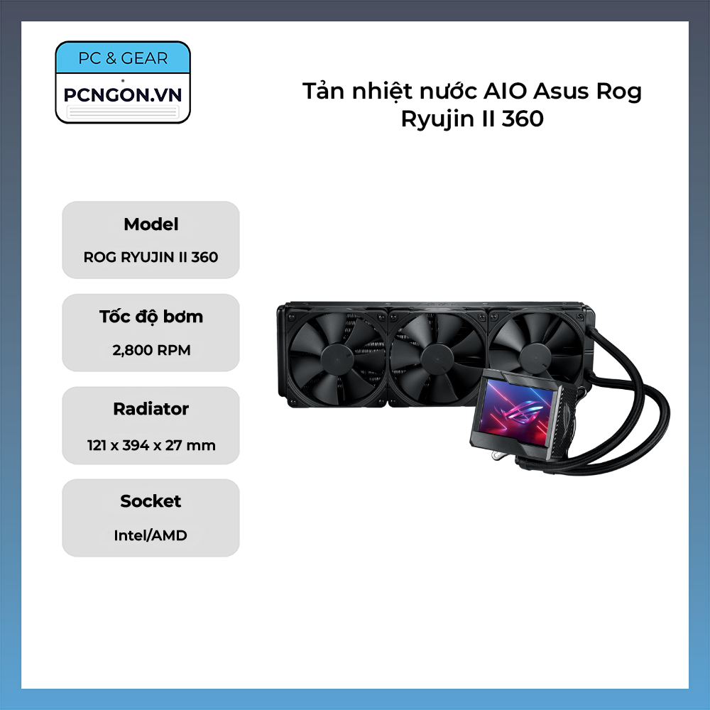 Tản Nhiệt Nước Aio Asus Rog Ryujin Ii 360