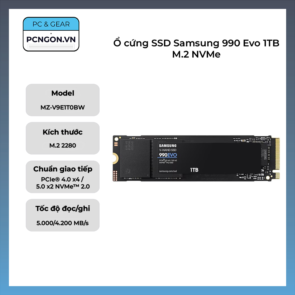 Ổ Cứng Ssd Samsung 990 Evo 1tb M.2 Nvme