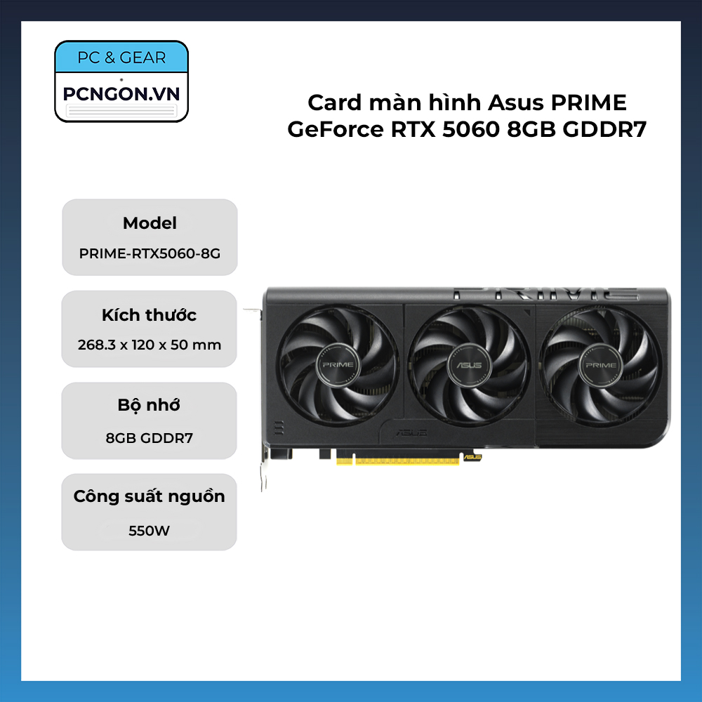 Card Màn Hình Asus Prime Geforce Rtx 5060 8gb Gddr7