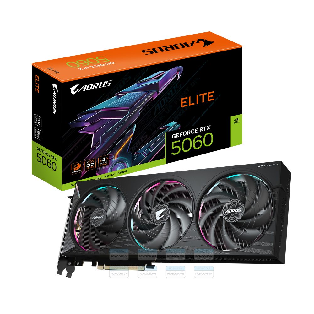 Card Màn Hình Gigabyte Aorus Geforce Rtx 5060 Elite 8g 1