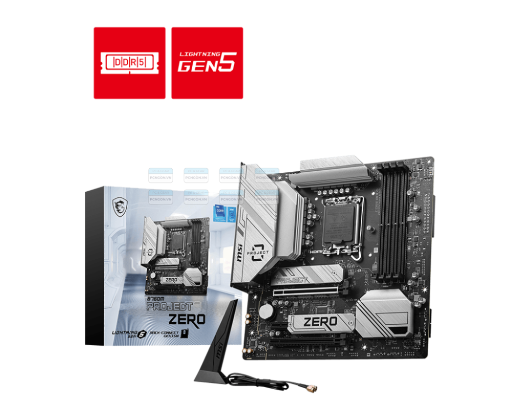 Mainboard Msi B760m Project Zero Ddr5 Wifi 1