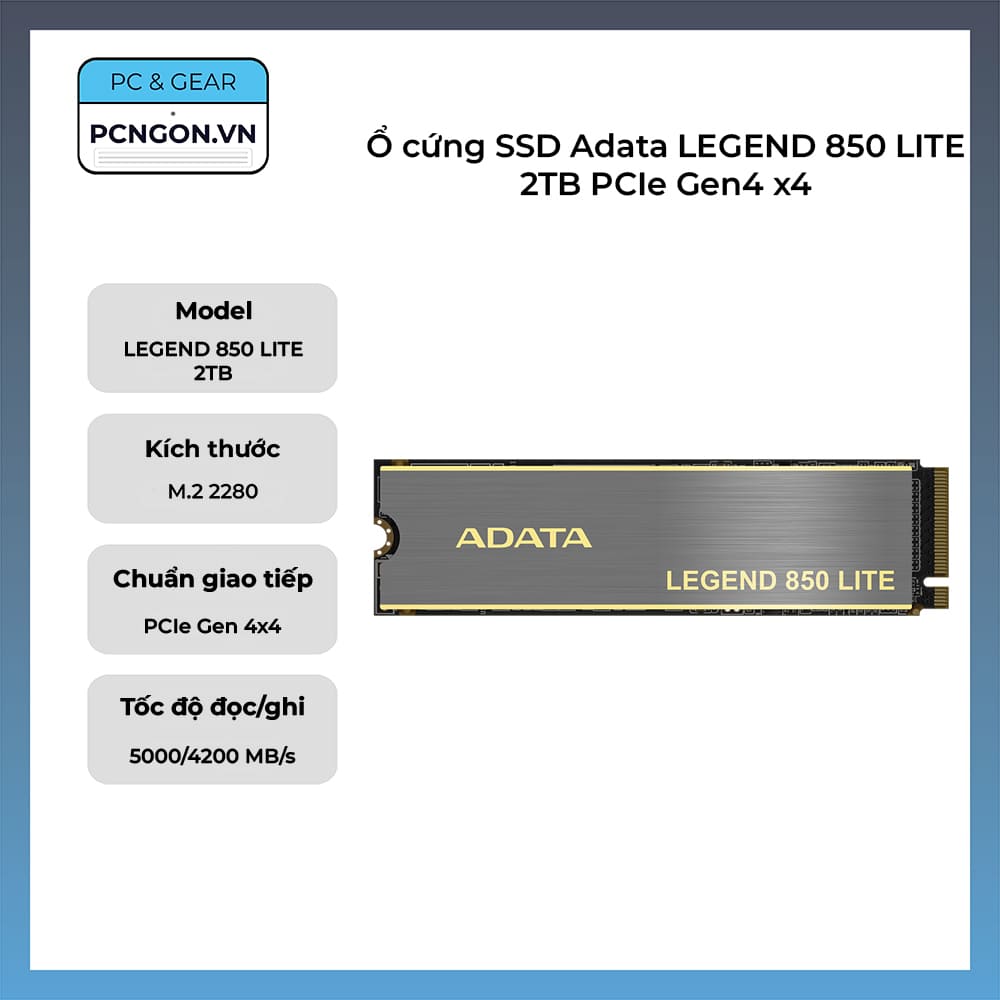 SSD Adata LEGEND 850 LITE 2TB PCIe