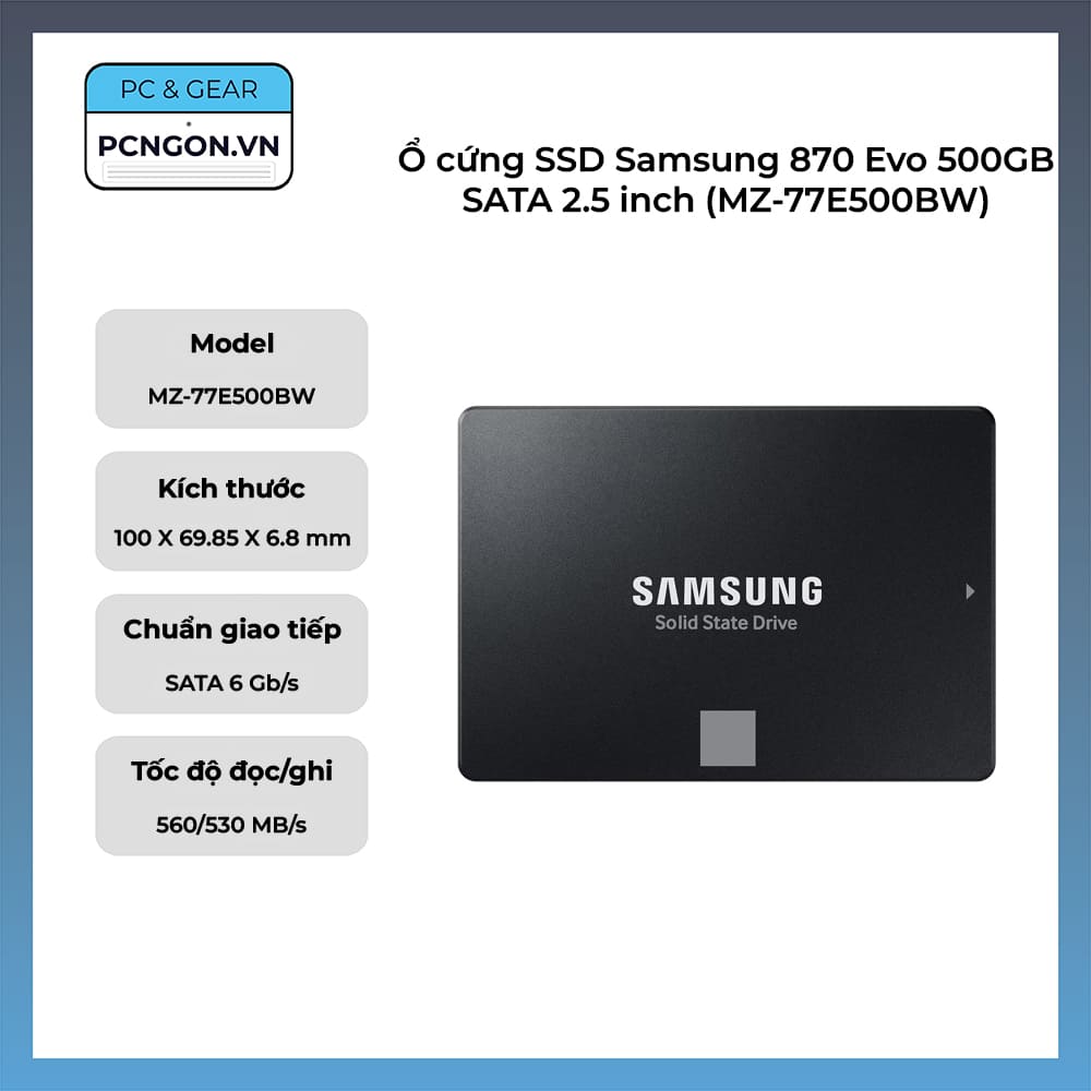 SSD Samsung 870 Evo 500GB