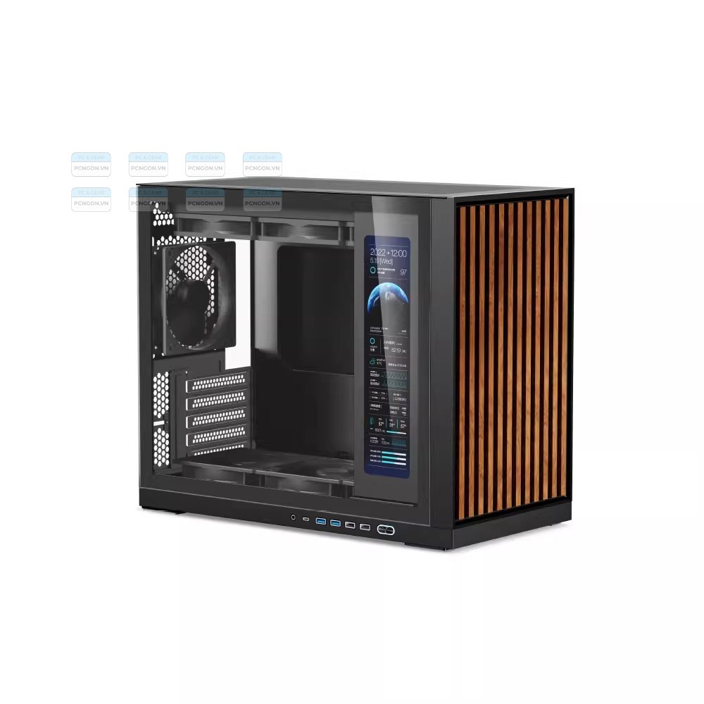 Vỏ Case Máy Tính Shiny Snake G600 Đen 1
