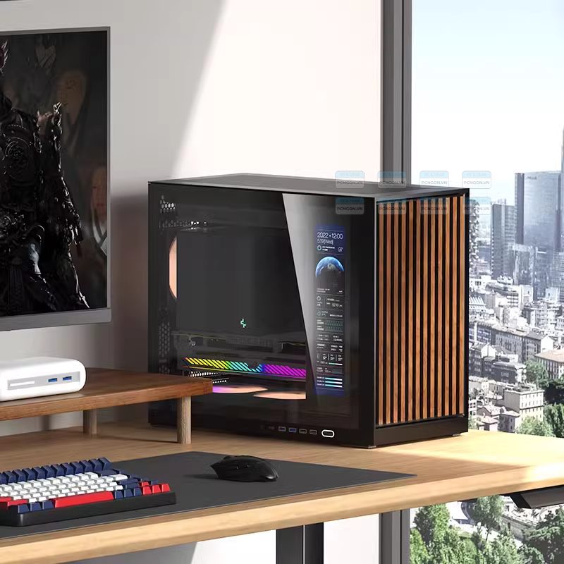Vỏ Case Máy Tính Shiny Snake G600 Đen 2
