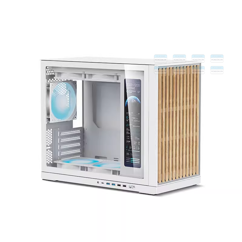 Vỏ Case Máy Tính Shiny Snake G600 Trắng 1
