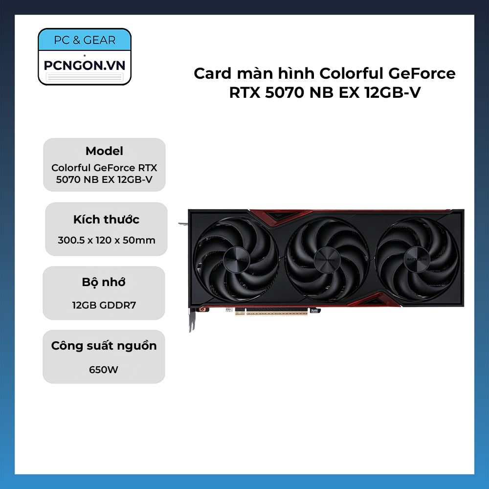 Card Màn Hình Colorful Geforce Rtx 5070 Nb Ex 12gb-v