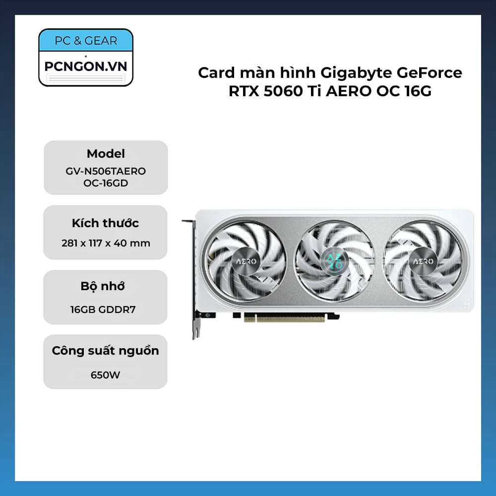 Gigabyte GeForce RTX 5060 Ti AERO OC 16G