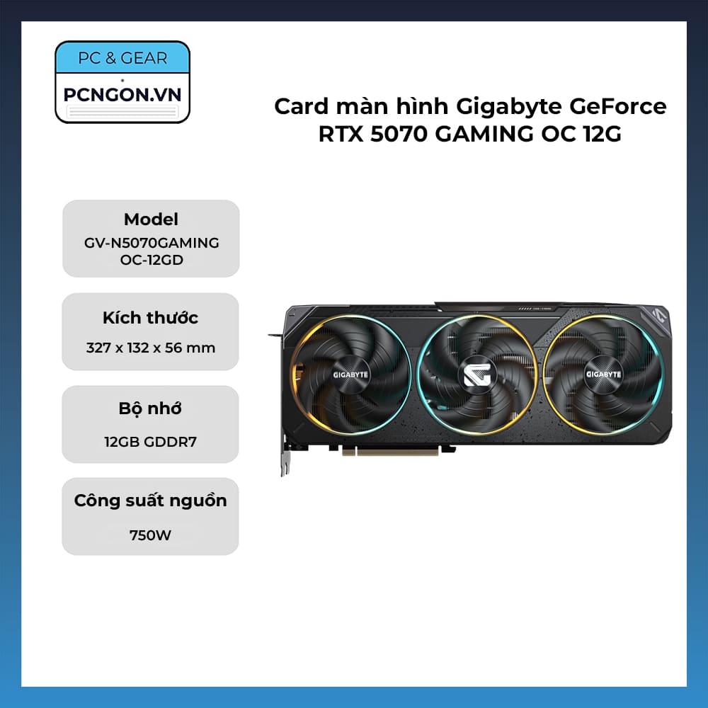 Gigabyte GeForce RTX 5070 GAMING OC 12G