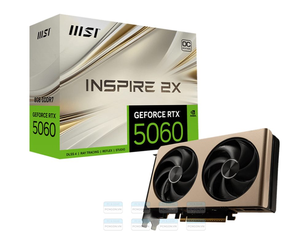 Card Màn Hình Msi Geforce Rtx 5060 8g Inspire 2x Oc 1