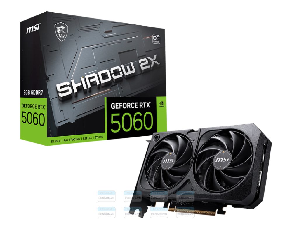 Card Màn Hình Msi Geforce Rtx 5060 8g Shadow 2x Oc 1