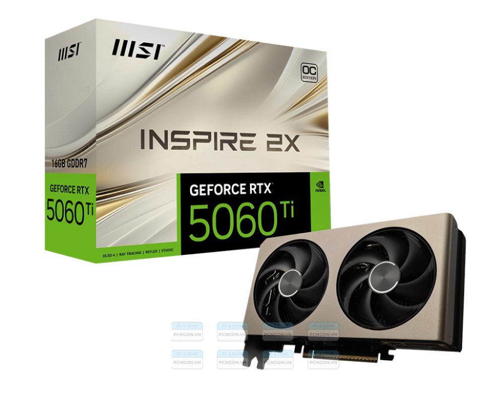 Card Màn Hình Msi Geforce Rtx 5060 Ti 16g Inspire 2x Oc 1