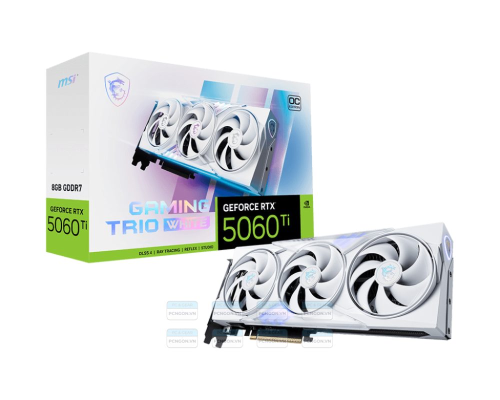 Card Màn Hình Msi Geforce Rtx 5060 Ti 8g Gaming Trio Oc White 1