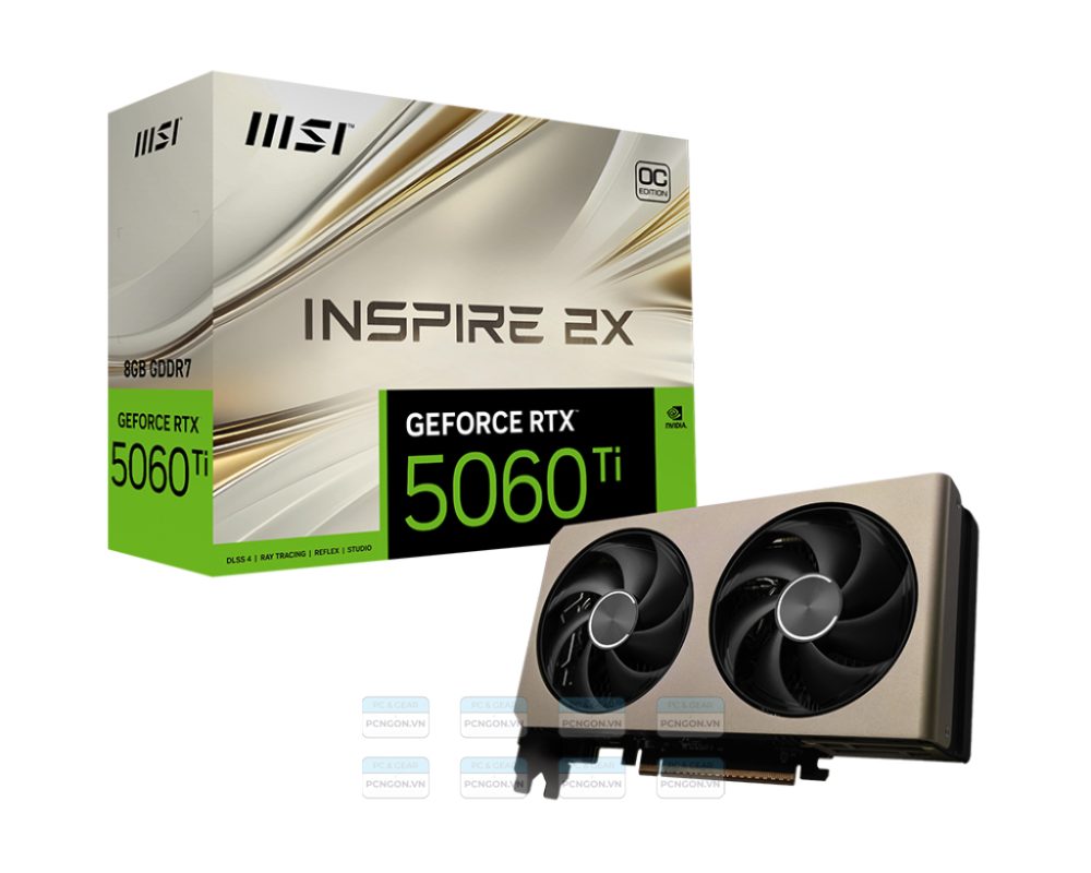 Card Màn Hình Msi Geforce Rtx 5060 Ti 8g Inspire 2x Oc 1