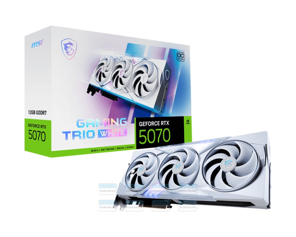 Card Màn Hình Msi Geforce Rtx 5070 12g Gaming Trio Oc White 1