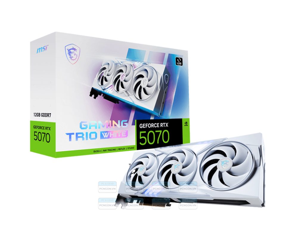 Card Màn Hình Msi Geforce Rtx 5070 12g Gaming Trio White 1
