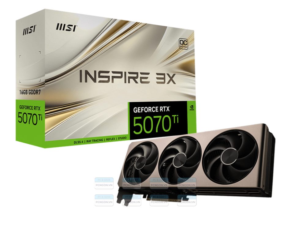 Card Màn Hình Msi Geforce Rtx 5070 Ti 16g Inspire 3x Oc 1
