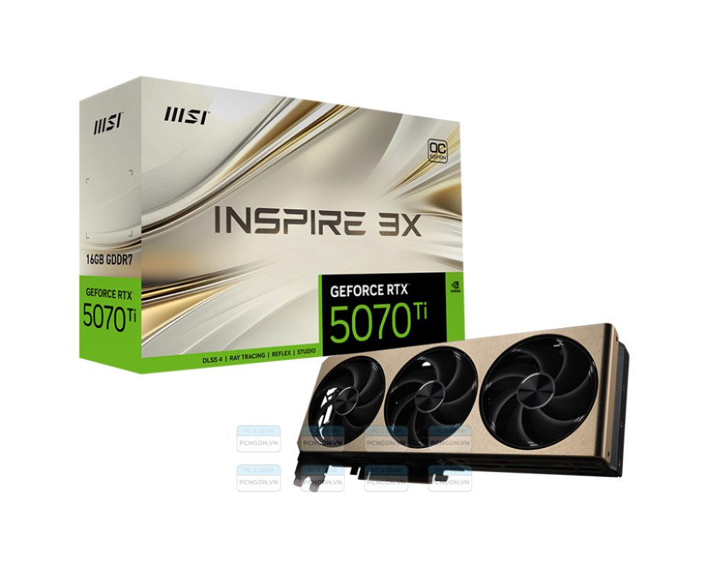 Card Màn Hình Msi Geforce Rtx 5070 Ti 16g Inspire 3x Oc Plus 1